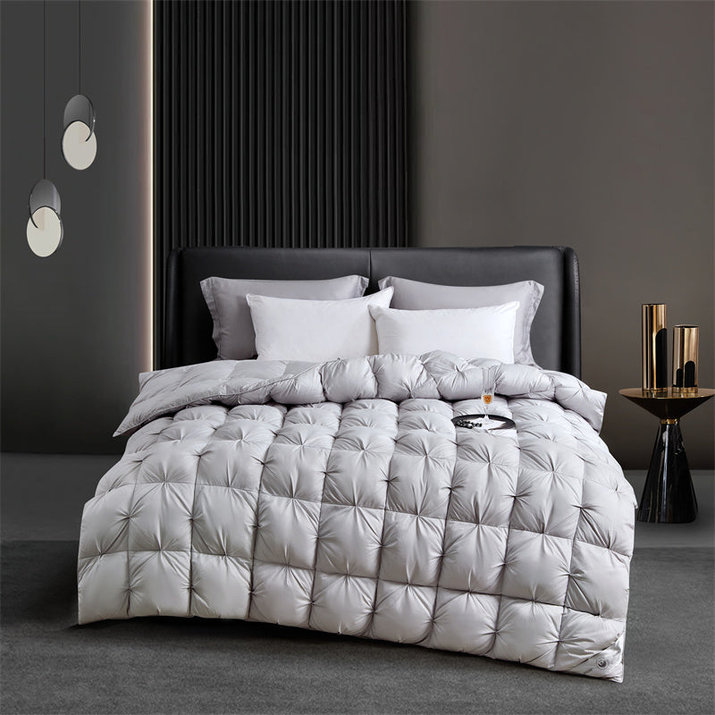100% White Goose Down Pinch Pleated Duvet