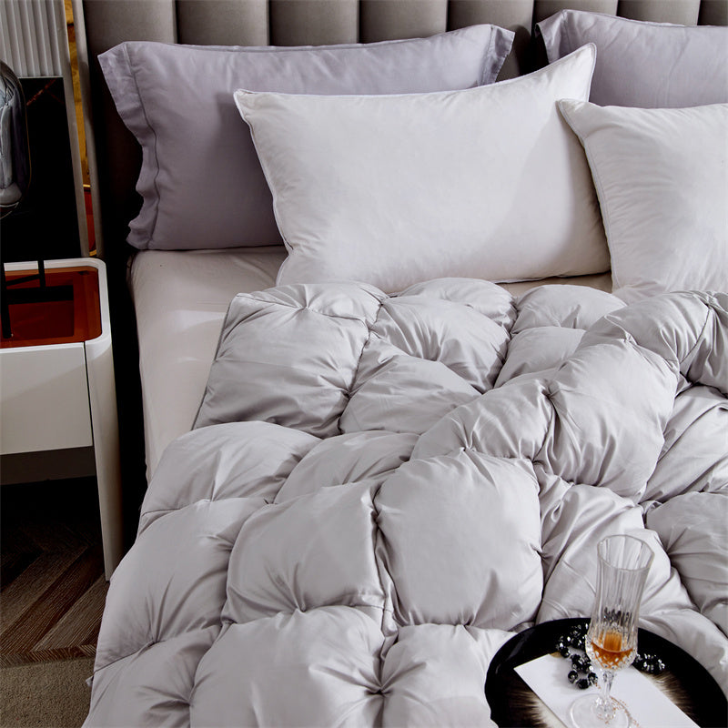 100% White Goose Down Pinch Pleated Duvet