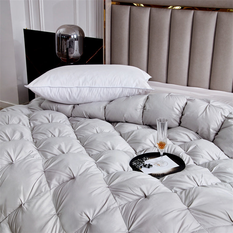 100% White Goose Down Pinch Pleated Duvet
