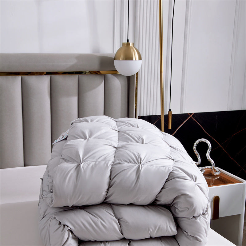 100% White Goose Down Pinch Pleated Duvet