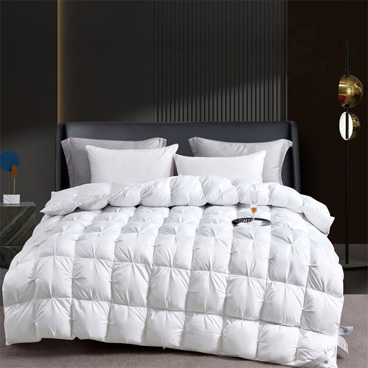 100% White Goose Down Pinch Pleated Duvet