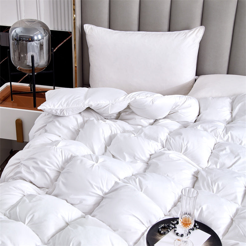 100% White Goose Down Pinch Pleated Duvet