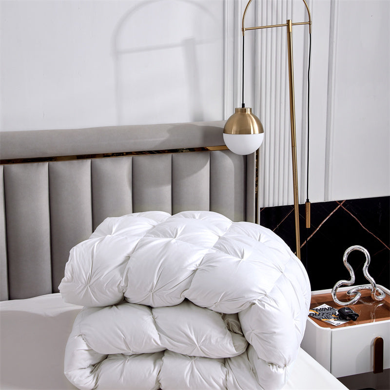 100% White Goose Down Pinch Pleated Duvet