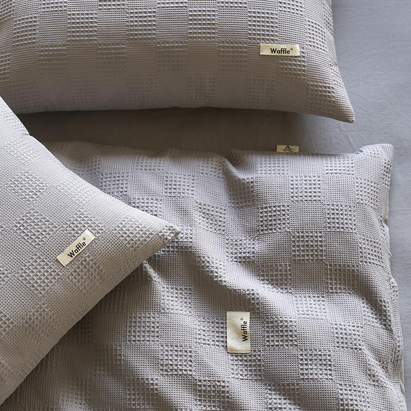 Simple Waffle Pure Cotton Bedding Set