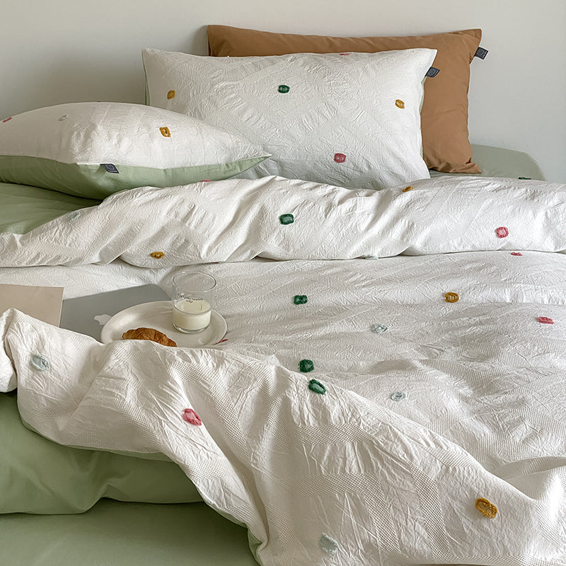 Dot Jacquard Bedding Set