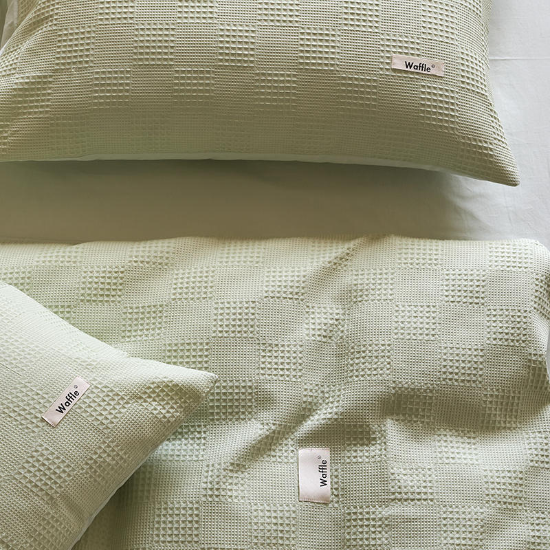 Simple Waffle Pure Cotton Bedding Set
