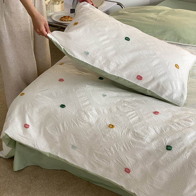 Dot Jacquard Bedding Set
