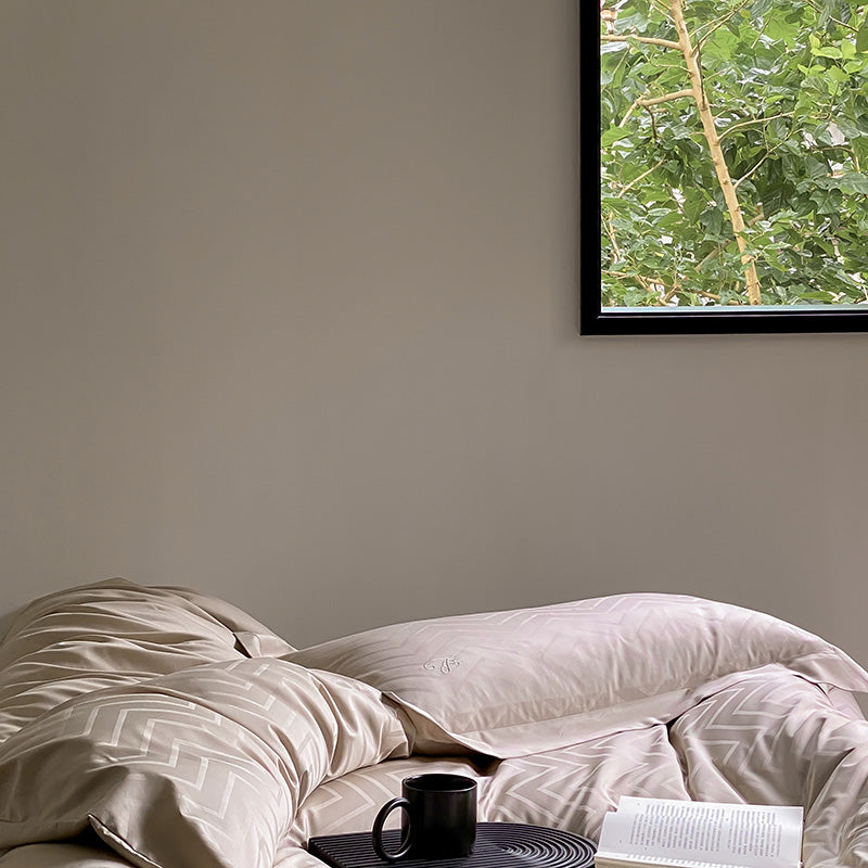100S Luxury Jacquard Cotton Bedding Set