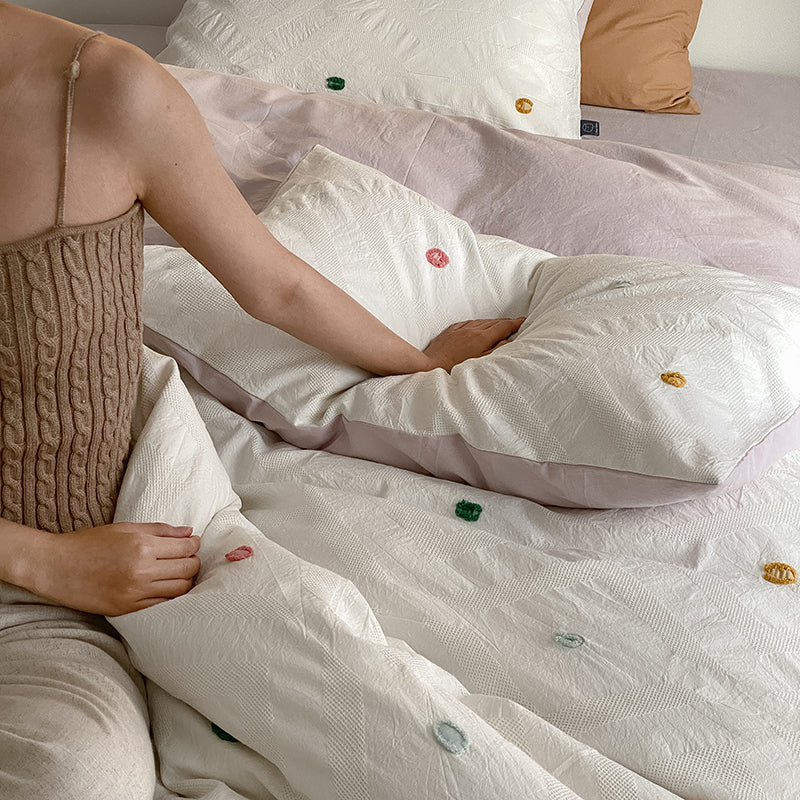 Dot Jacquard Bedding Set