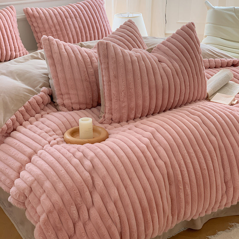 High-end Thicken Plush Bedding Set
