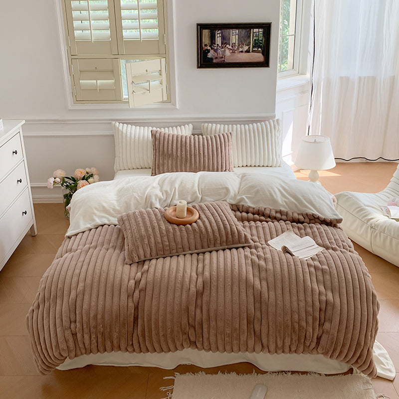 High-end Thicken Plush Bedding Set