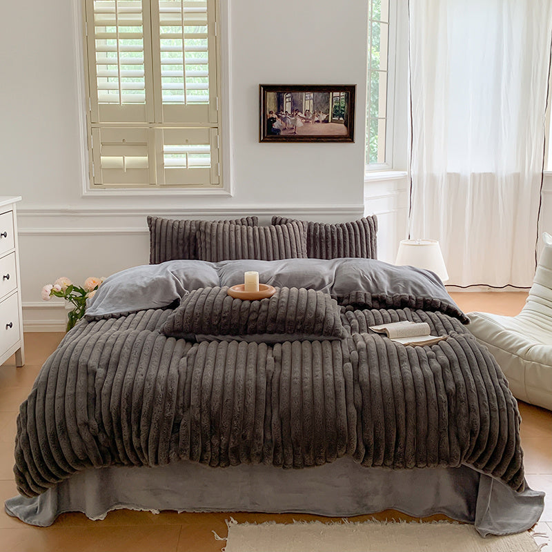 High-end Thicken Plush Bedding Set