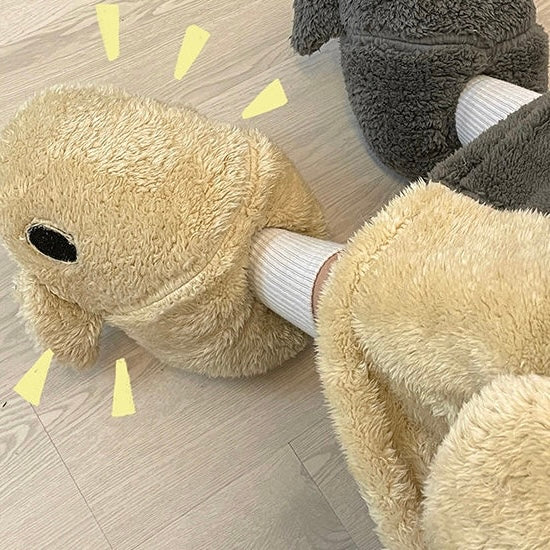Fluffy Sharky Playful Pajama & Slippers