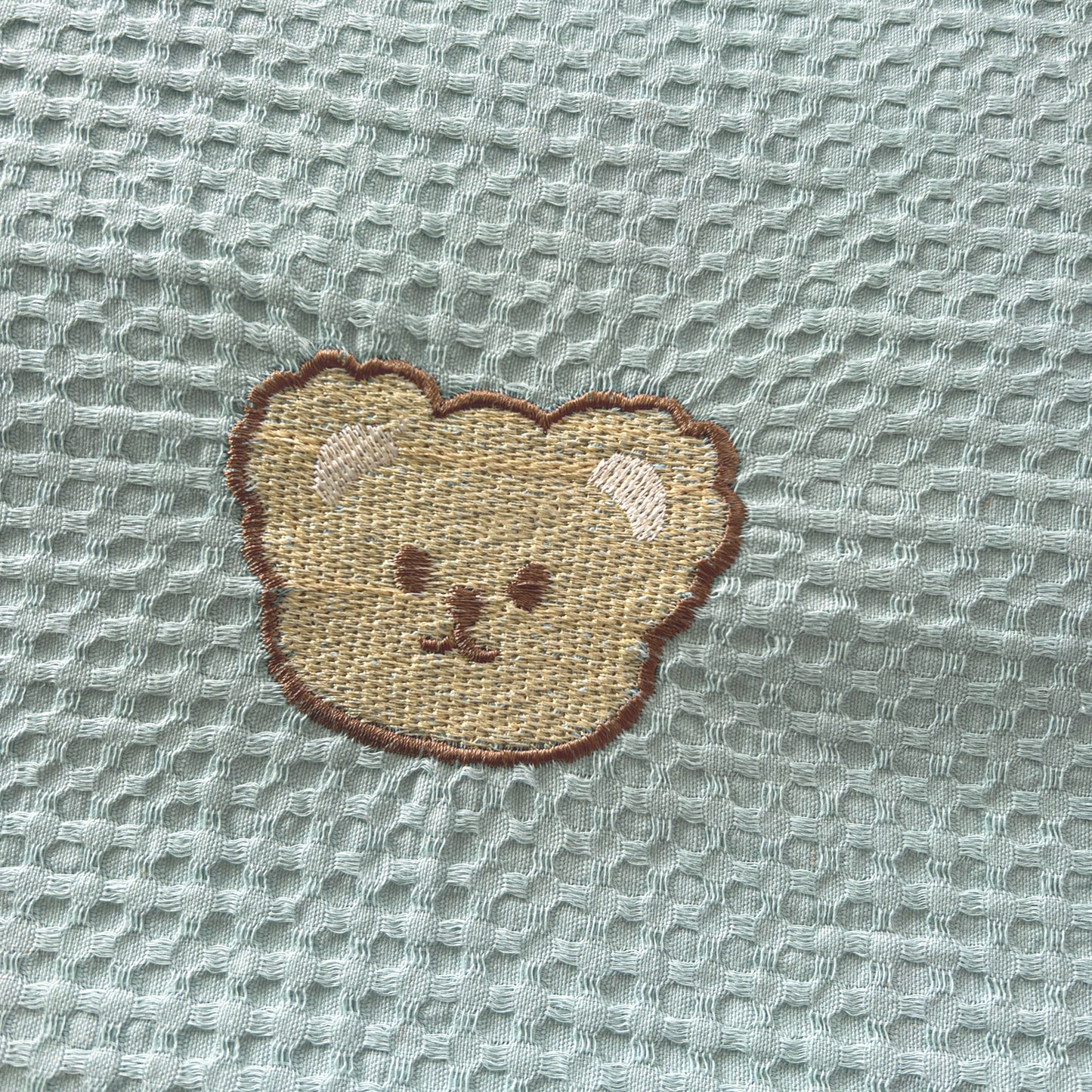 Teddy Waffle Bedding Set