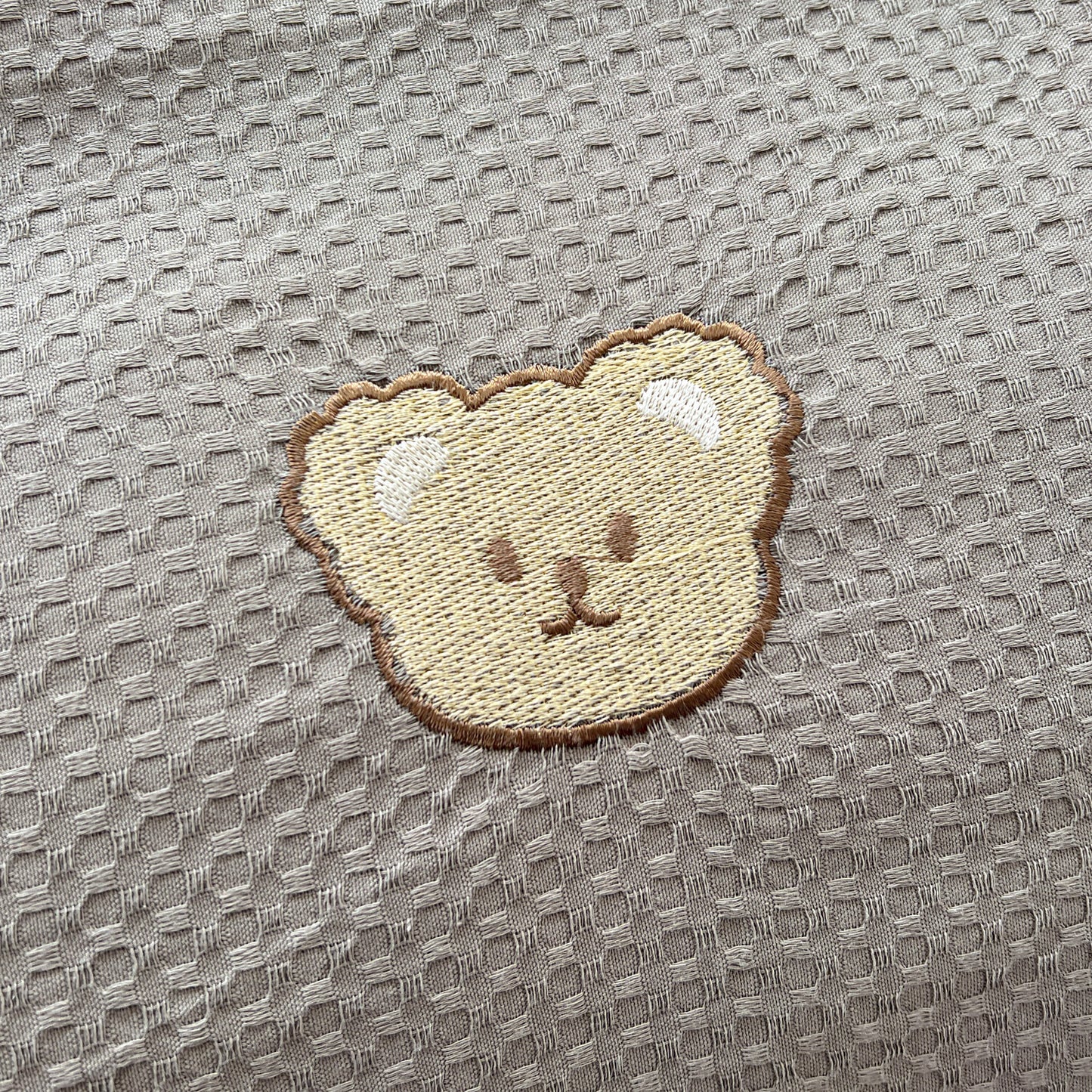 Teddy Waffle Bedding Set