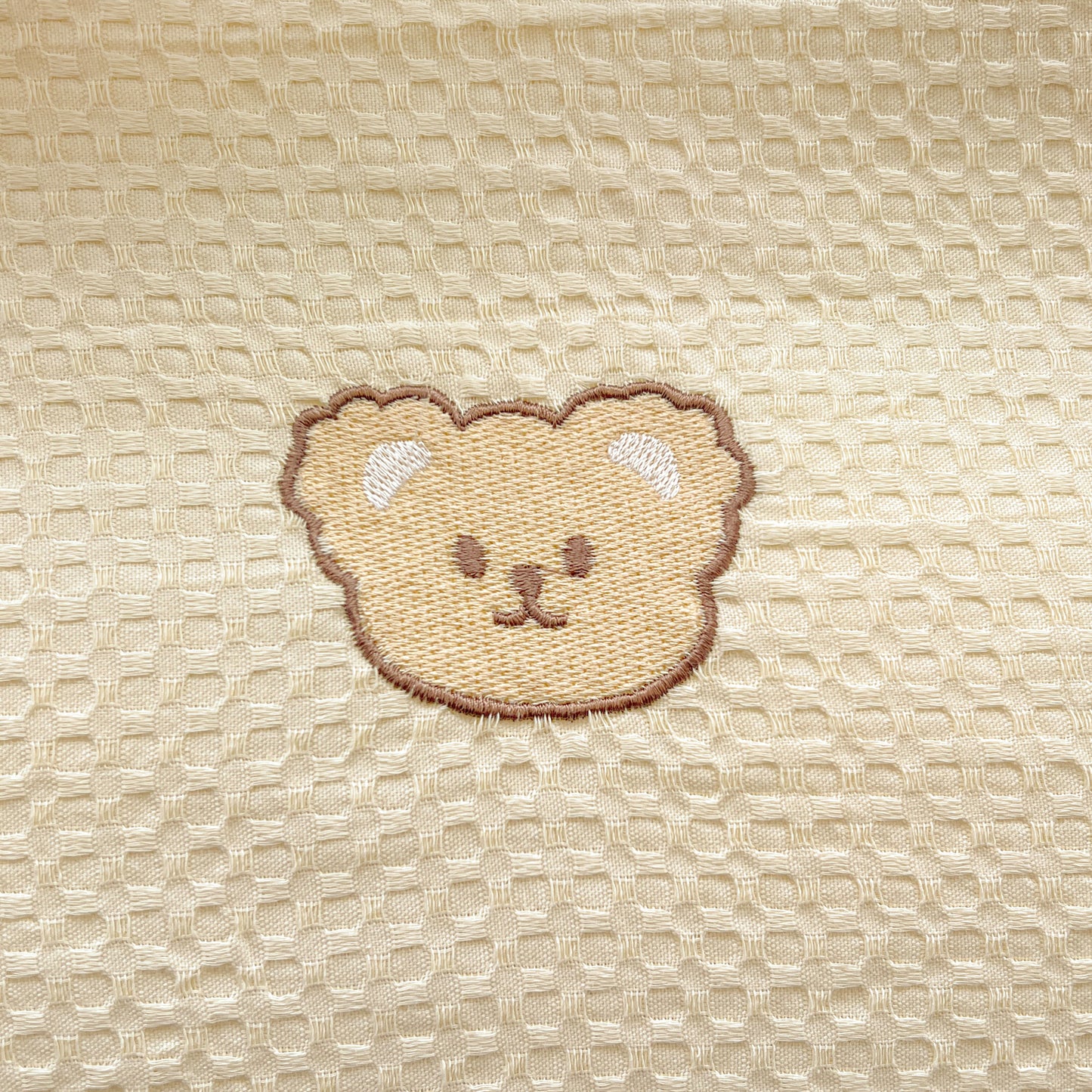 Teddy Waffle Bedding Set