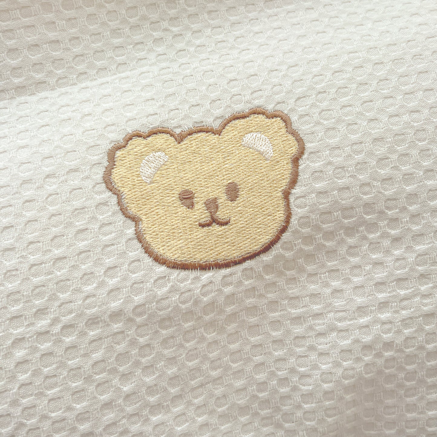 Teddy Waffle Bedding Set