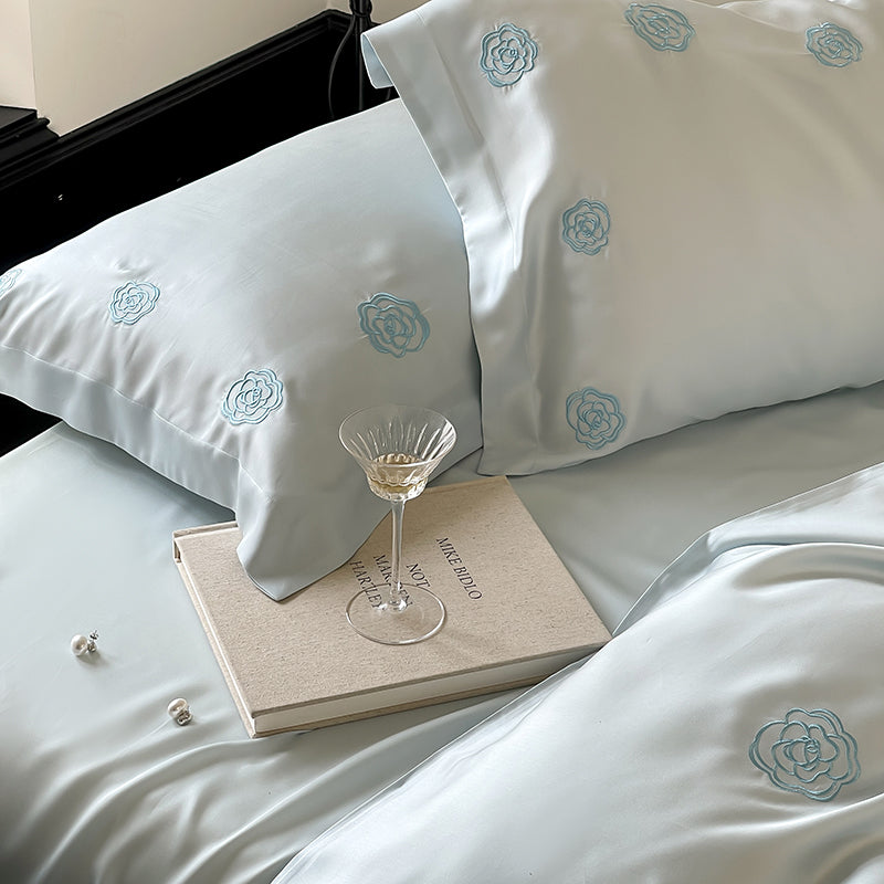 Camellia Satin Bedding Set
