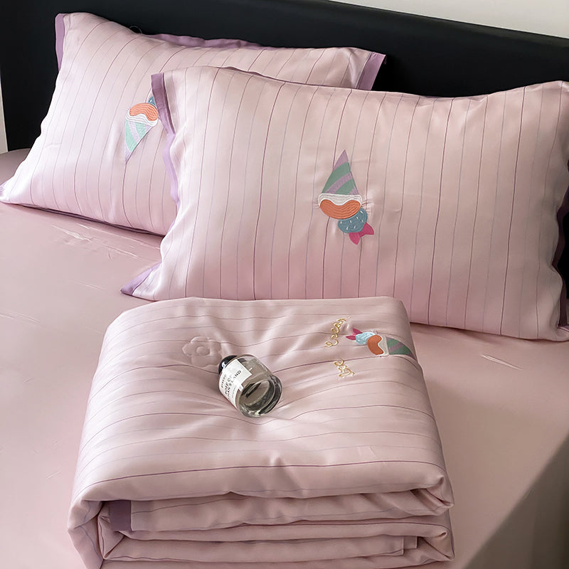 Serenity Stripe Tencel™ Quilt