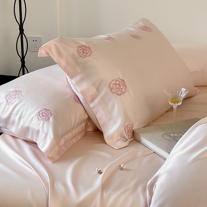 Camellia Satin Bedding Set