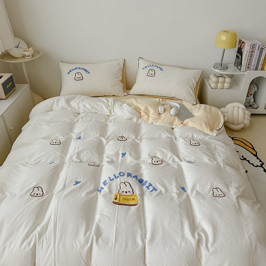 HelloRabbit Embroidery Bedding Set