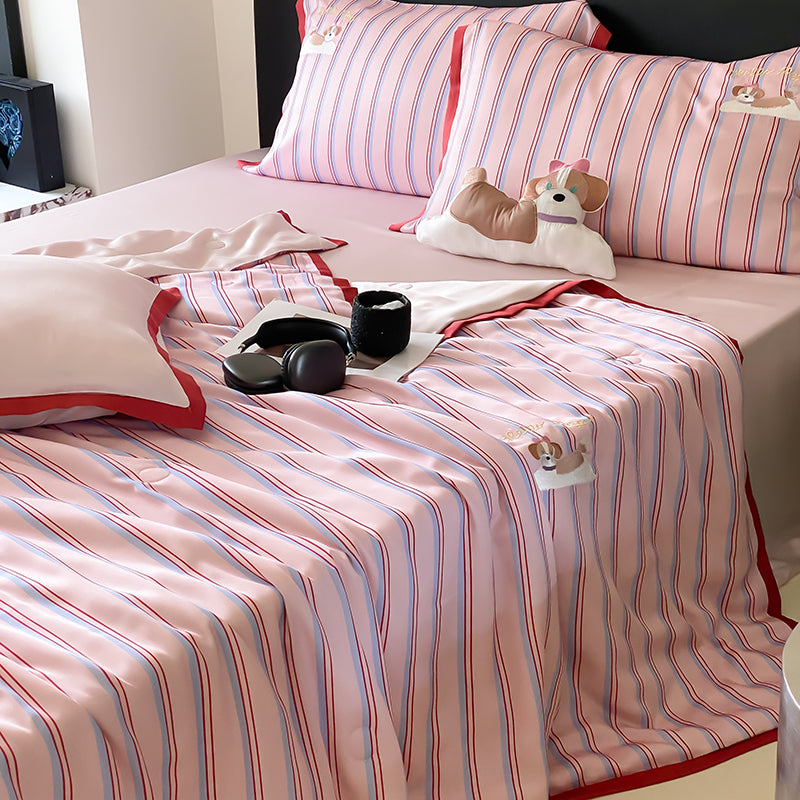 Serenity Stripe Tencel™ Quilt