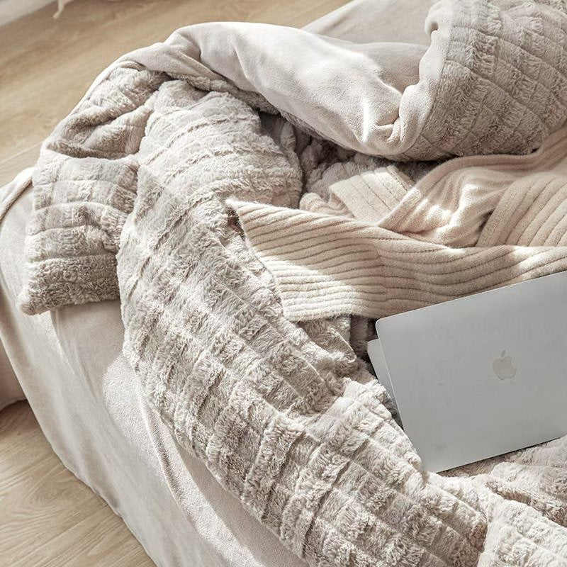 Artificial Rabbit Velvet Bedding Set