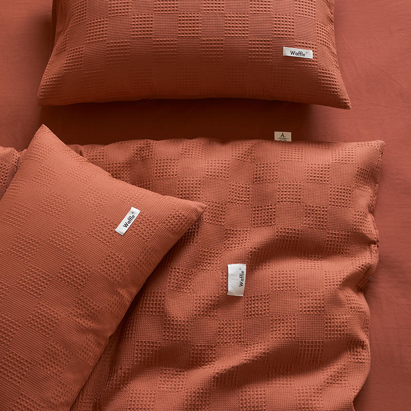 Simple Waffle Pure Cotton Bedding Set