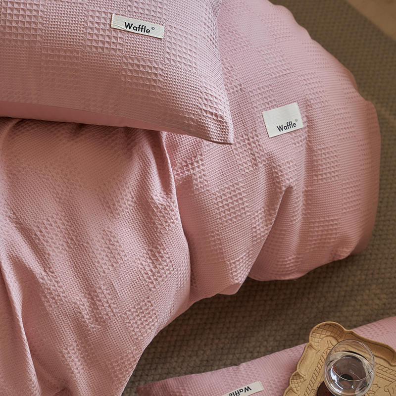 Simple Waffle Pure Cotton Bedding Set