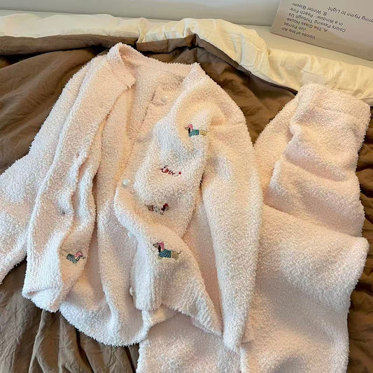 Dachshund Fleece Pajama Set