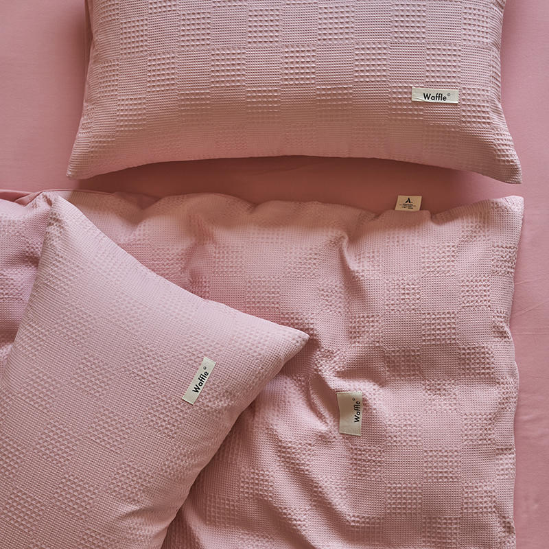 Simple Waffle Pure Cotton Bedding Set