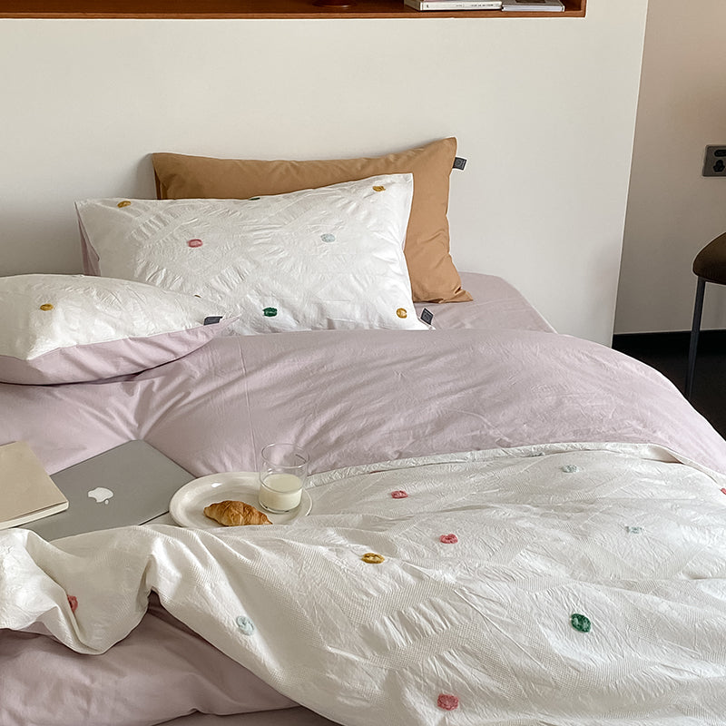 Dot Jacquard Bedding Set