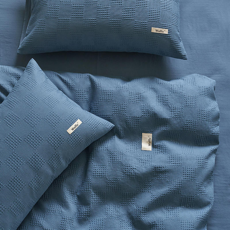 Simple Waffle Pure Cotton Bedding Set