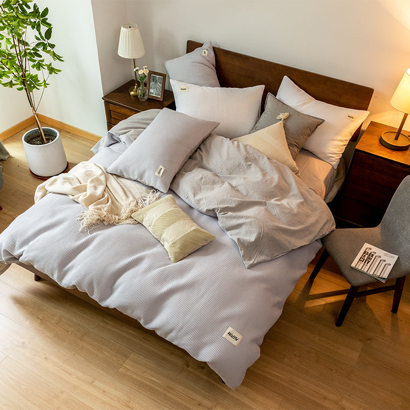 Waffle Lyocell Cotton Bedding Set