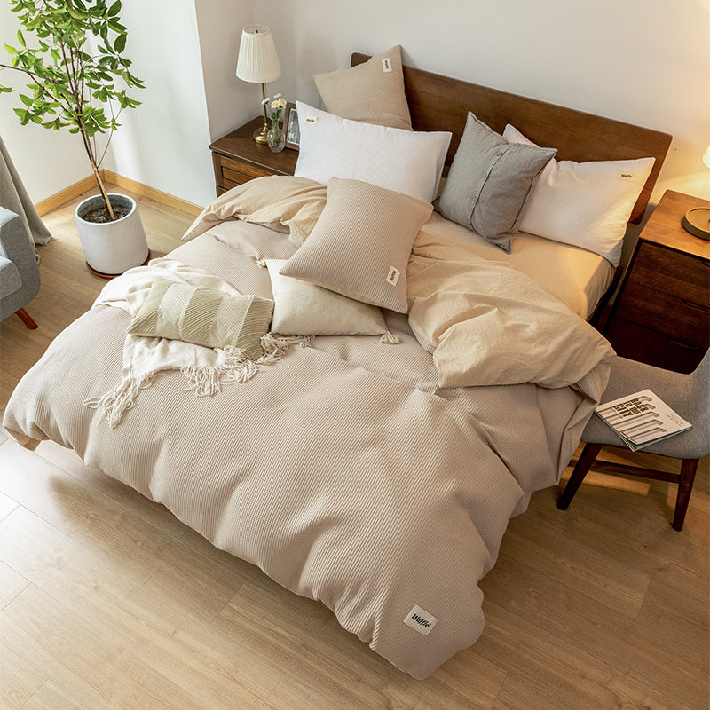 Waffle Lyocell Cotton Bedding Set
