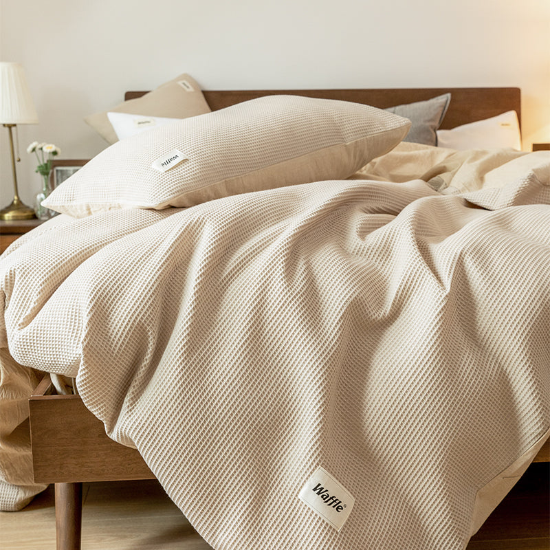 Waffle Lyocell Cotton Bedding Set