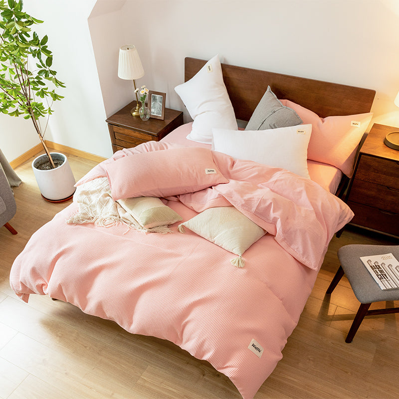 Waffle Lyocell Cotton Bedding Set
