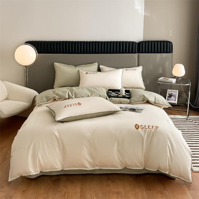 60S Silky Simple Fresh Bedding Set