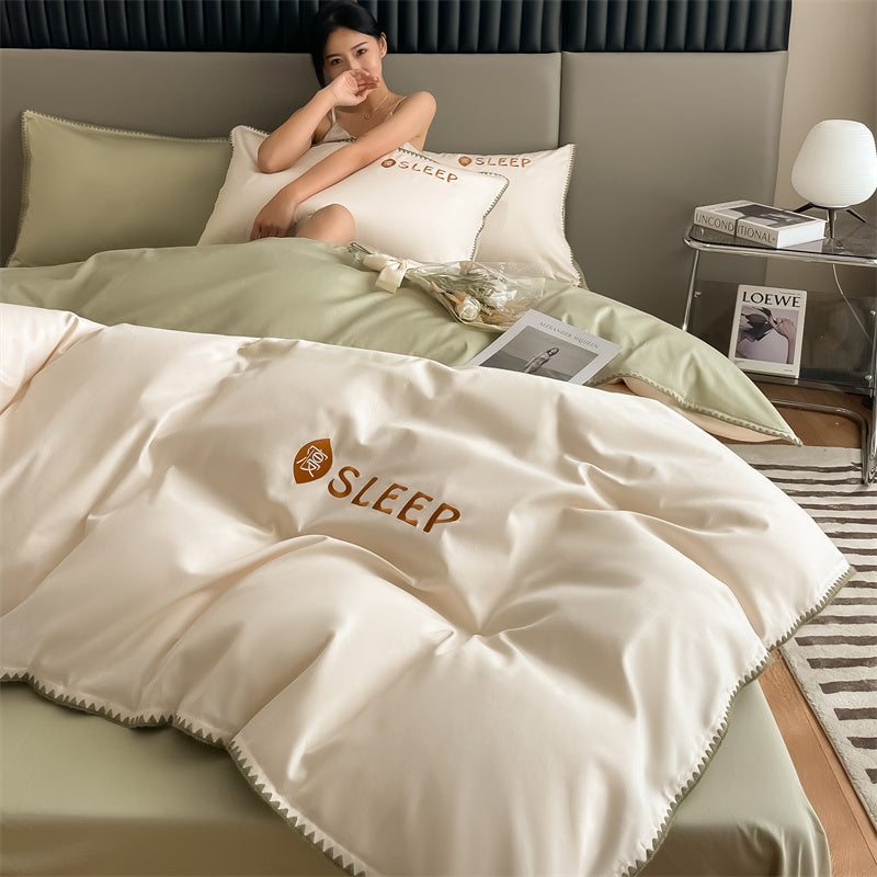 60S Silky Simple Fresh Bedding Set