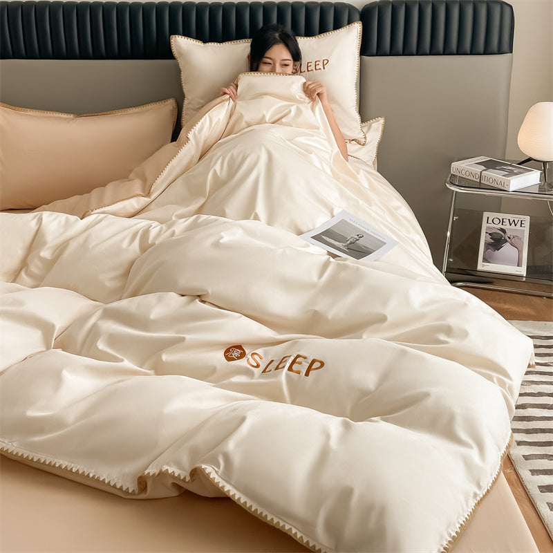 60S Silky Simple Fresh Bedding Set