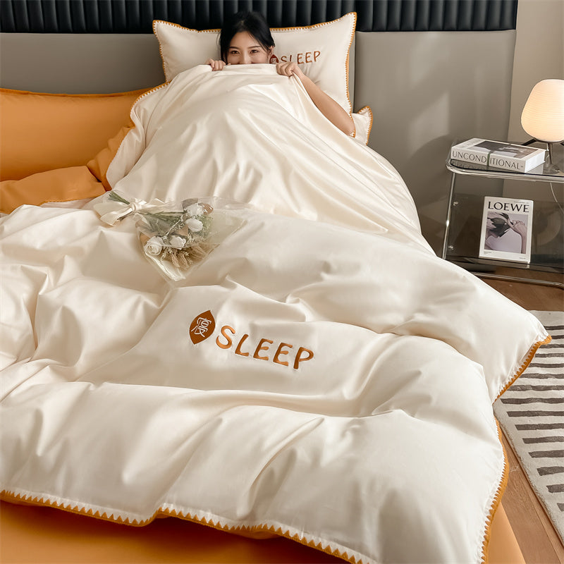 60S Silky Simple Fresh Bedding Set