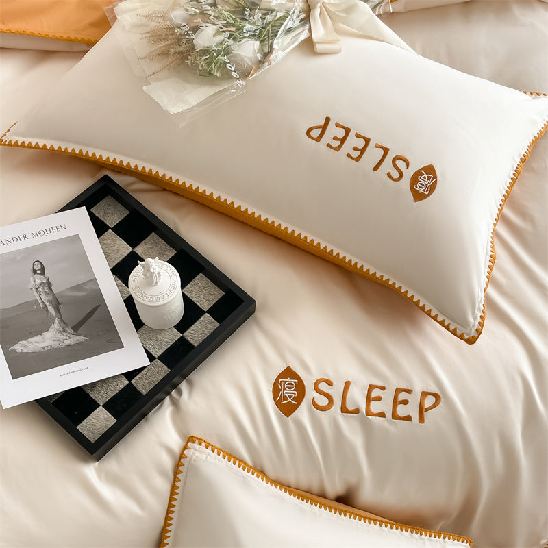 60S Silky Simple Fresh Bedding Set