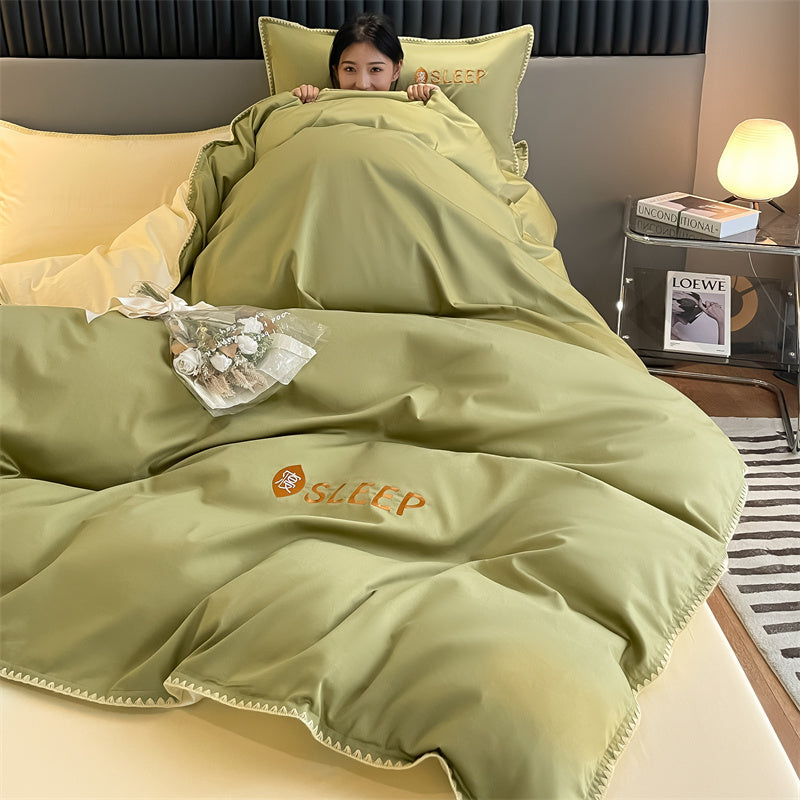 60S Silky Simple Fresh Bedding Set