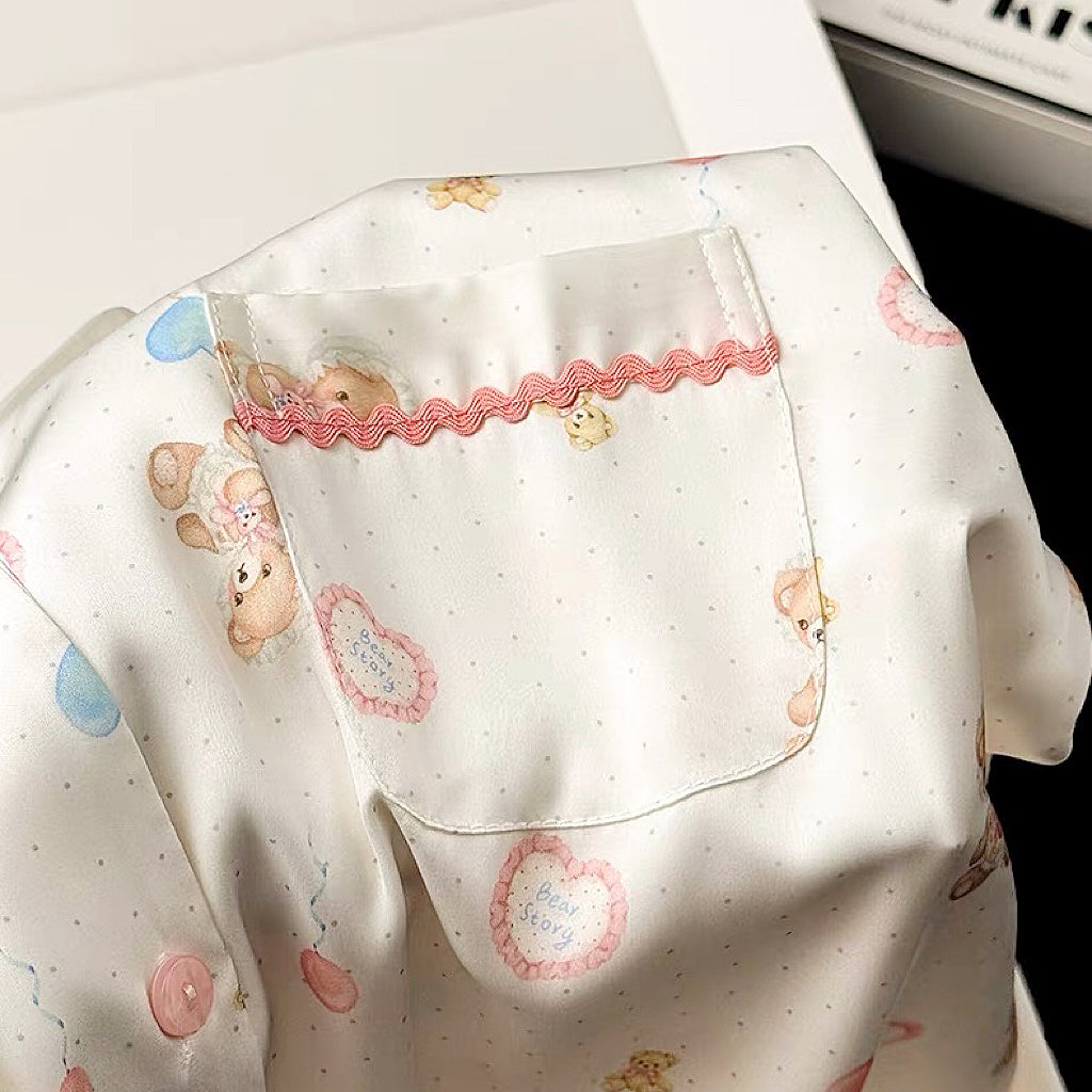 Teddy Time Pajama Set