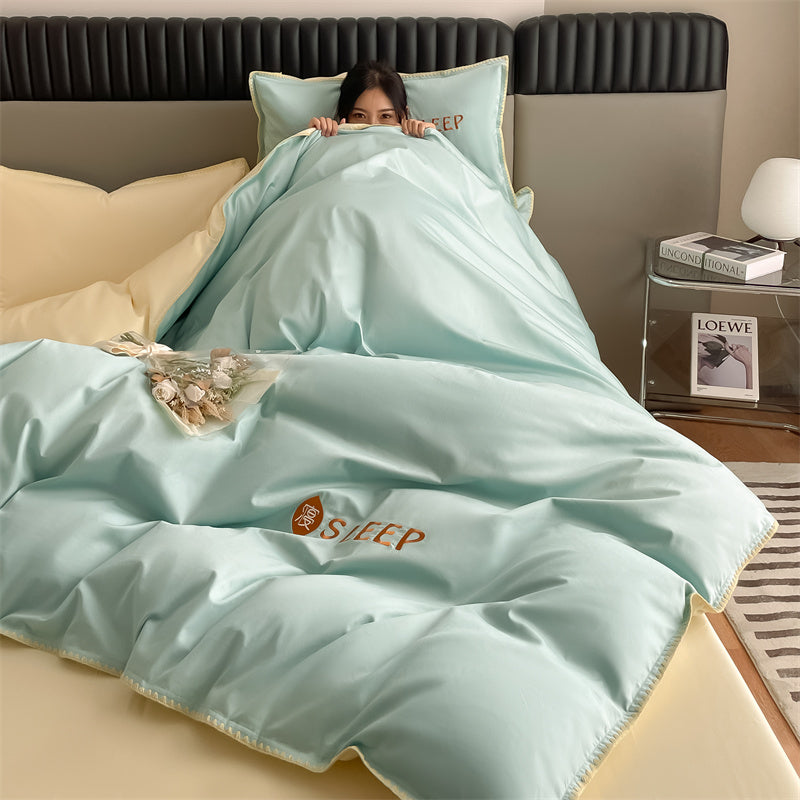 60S Silky Simple Fresh Bedding Set