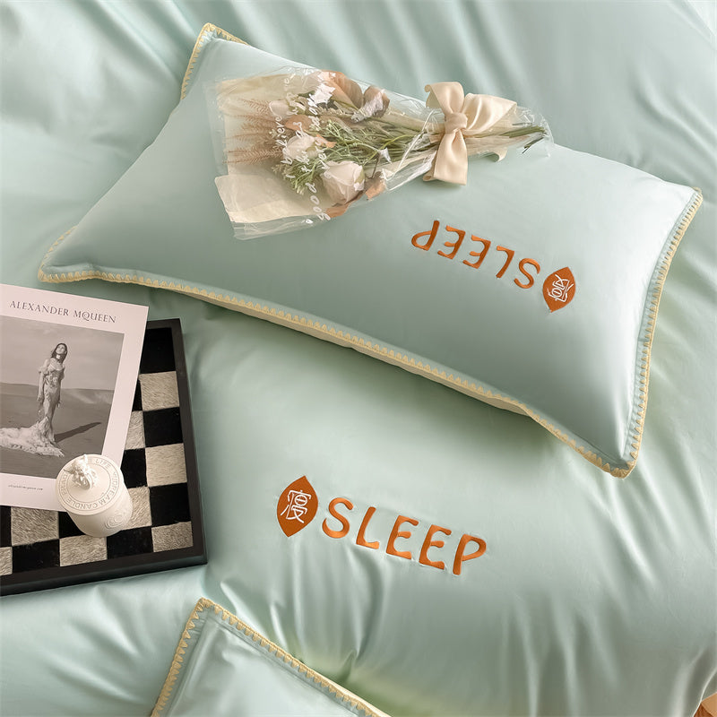 60S Silky Simple Fresh Bedding Set