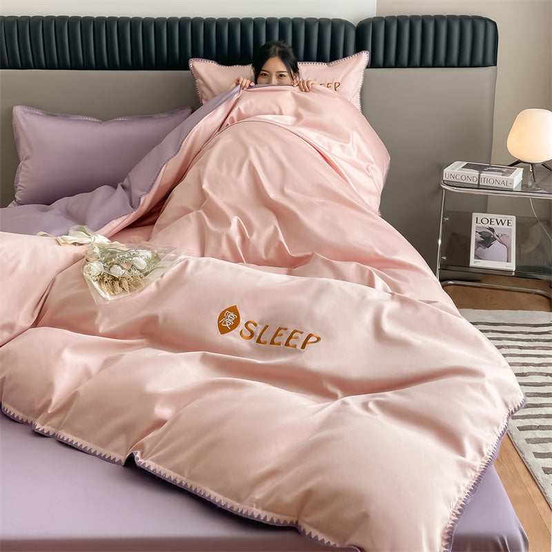 60S Silky Simple Fresh Bedding Set