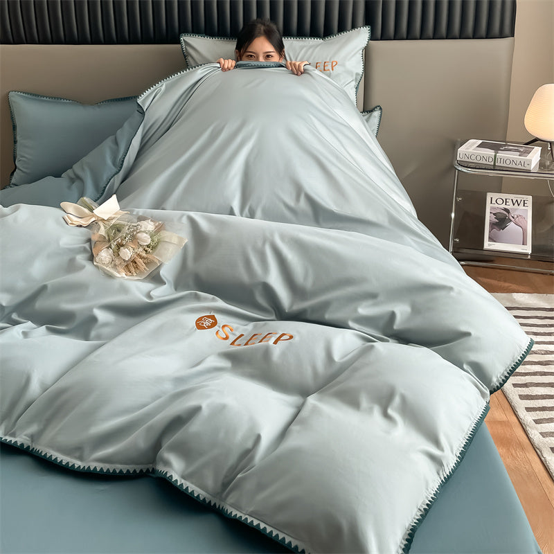 60S Silky Simple Fresh Bedding Set