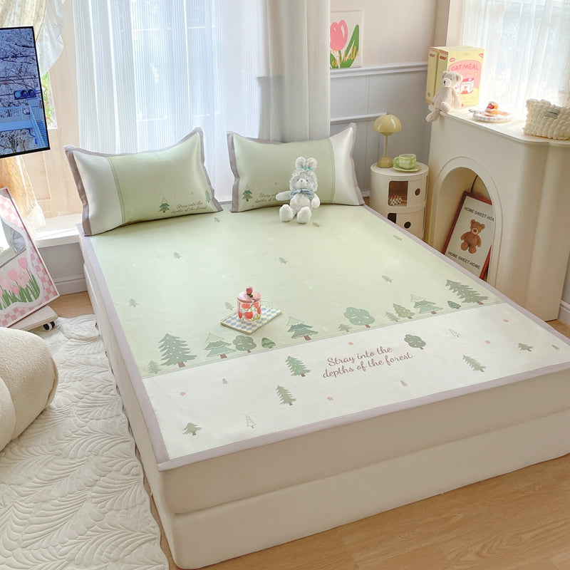 Floral Cartoon Cooling Mat Set
