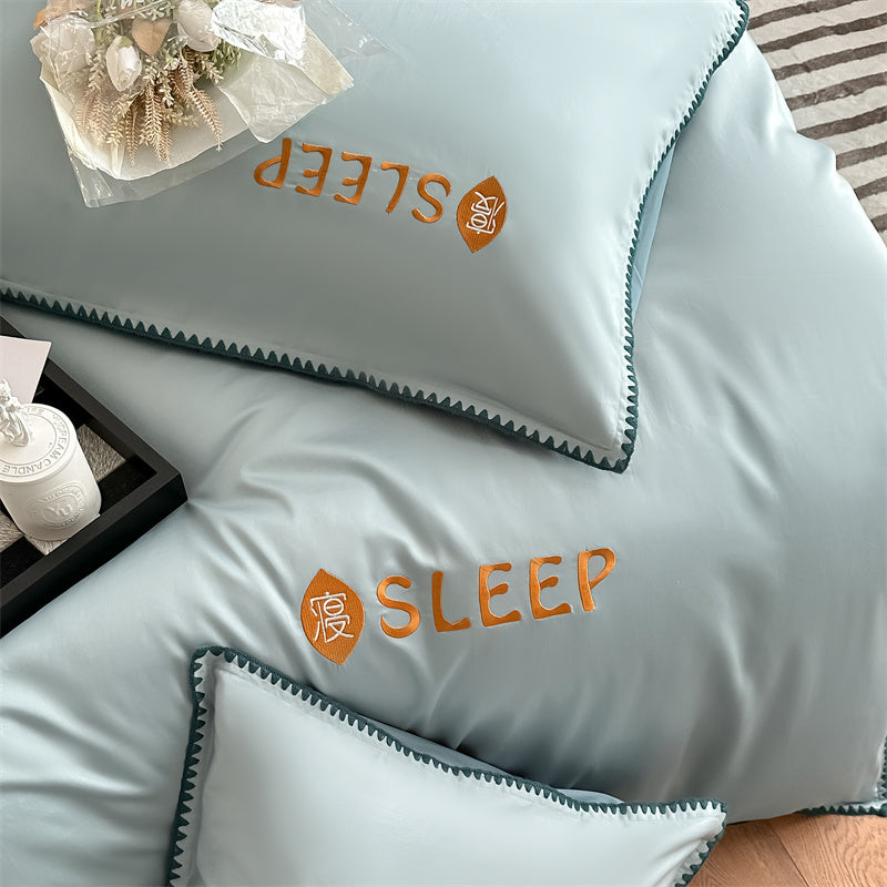 60S Silky Simple Fresh Bedding Set